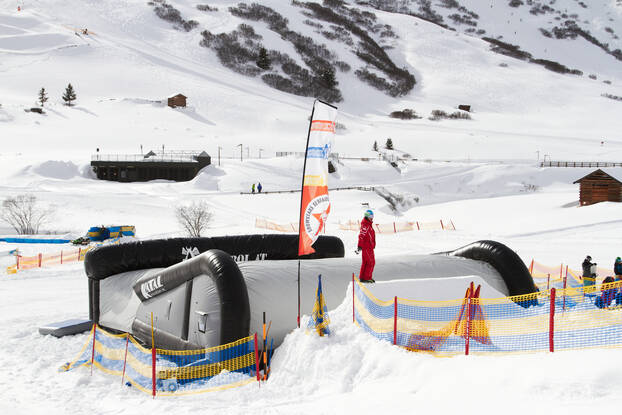 Der Airbag im Beginnerpark Der Airbag im Beginnerpark